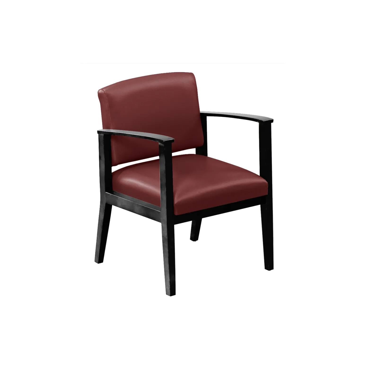 Mason Street Wood Guest Chair in Premium Upholstery