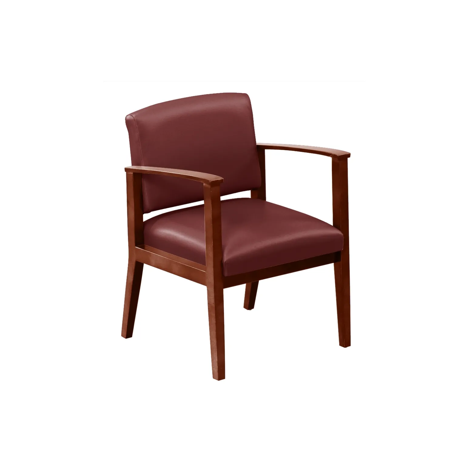 Mason Street Wood Guest Chair in Premium Upholstery