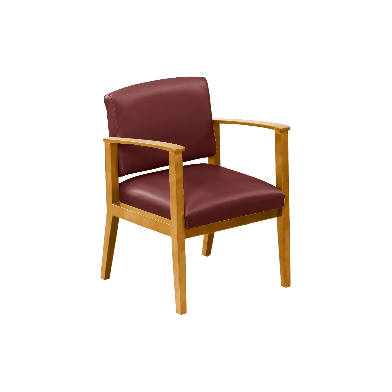 Mason Street Wood Guest Chair in Premium Upholstery
