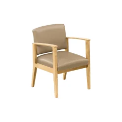 Mason Street Wood Guest Chair in Premium Upholstery