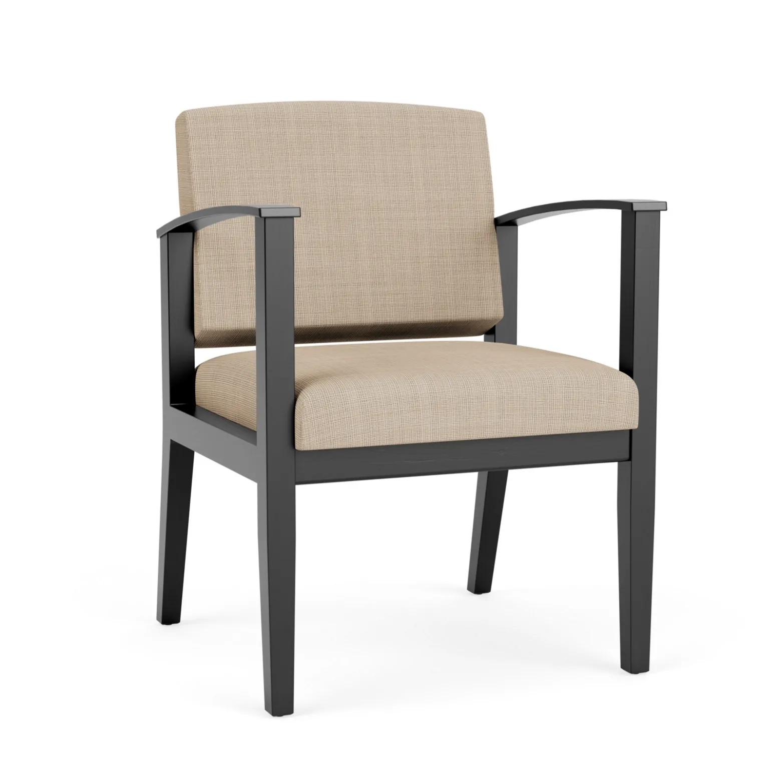 Mason Street Wood Guest Chair in Premium Upholstery