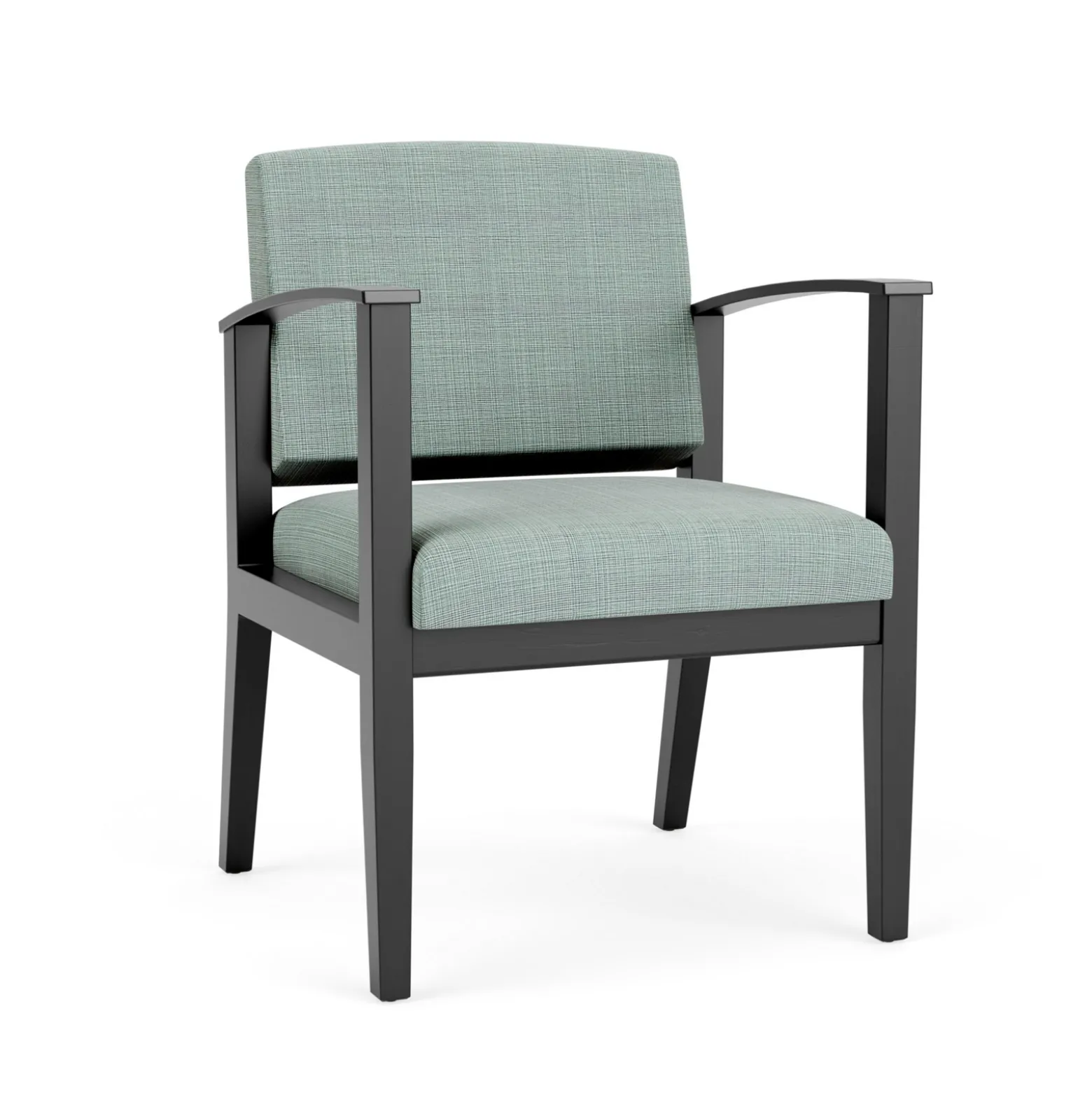 Mason Street Wood Guest Chair in Premium Upholstery