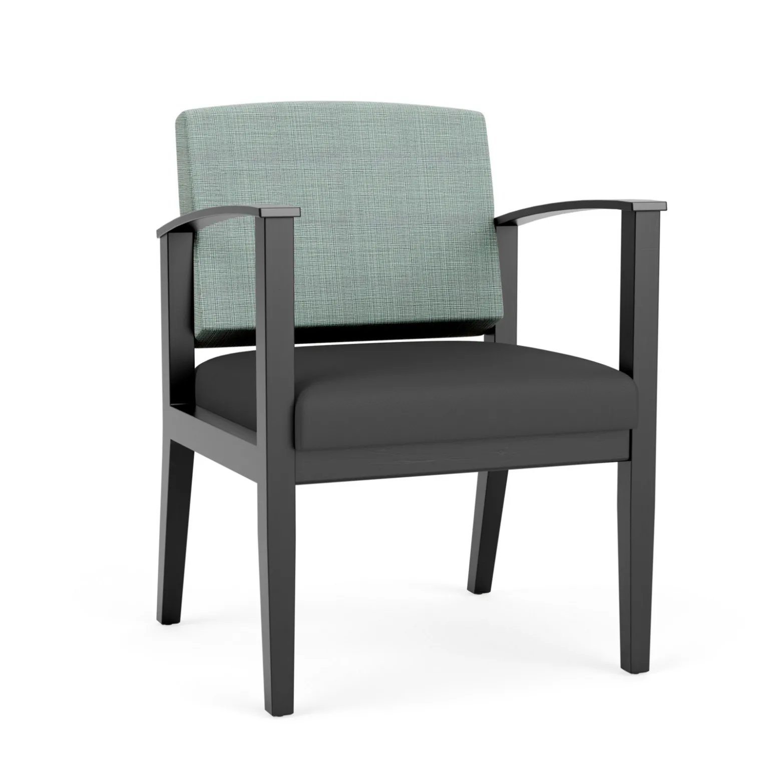 Mason Street Wood Guest Chair in Premium Upholstery