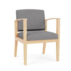 Mason Street Wood Guest Chair in Premium Upholstery