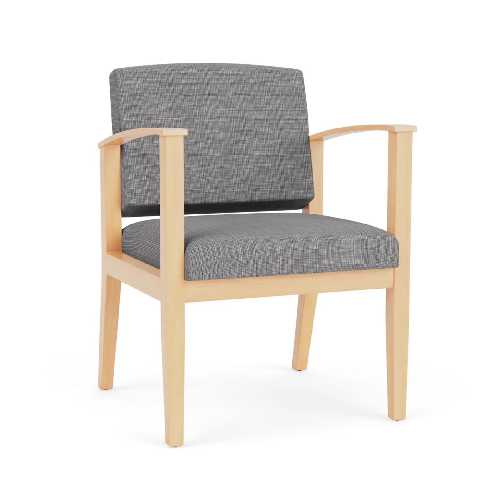 Mason Street Wood Guest Chair in Premium Upholstery