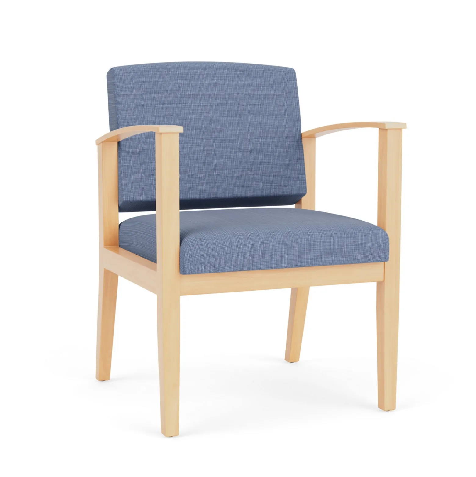 Mason Street Wood Guest Chair in Premium Upholstery