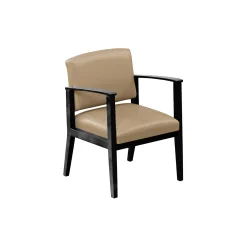 Mason Street Wood Guest Chair in Premium Upholstery