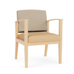 Mason Street Wood Guest Chair in Premium Upholstery