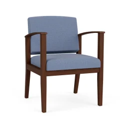 Mason Street Wood Guest Chair in Premium Upholstery