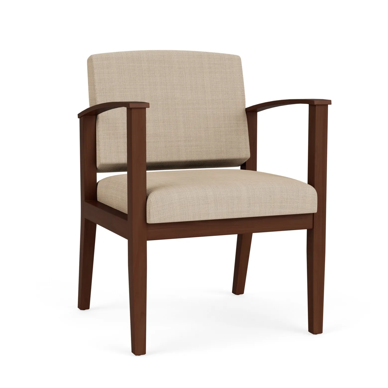 Mason Street Wood Guest Chair in Premium Upholstery