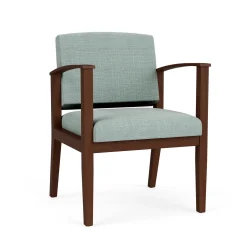 Mason Street Wood Guest Chair in Premium Upholstery