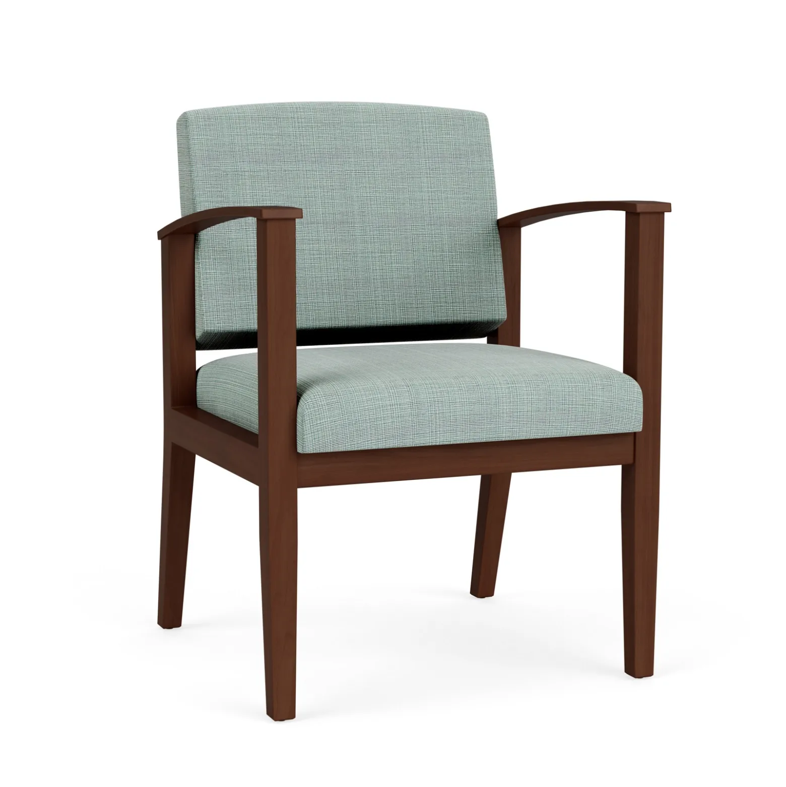 Mason Street Wood Guest Chair in Premium Upholstery