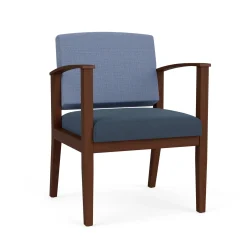 Mason Street Wood Guest Chair in Premium Upholstery