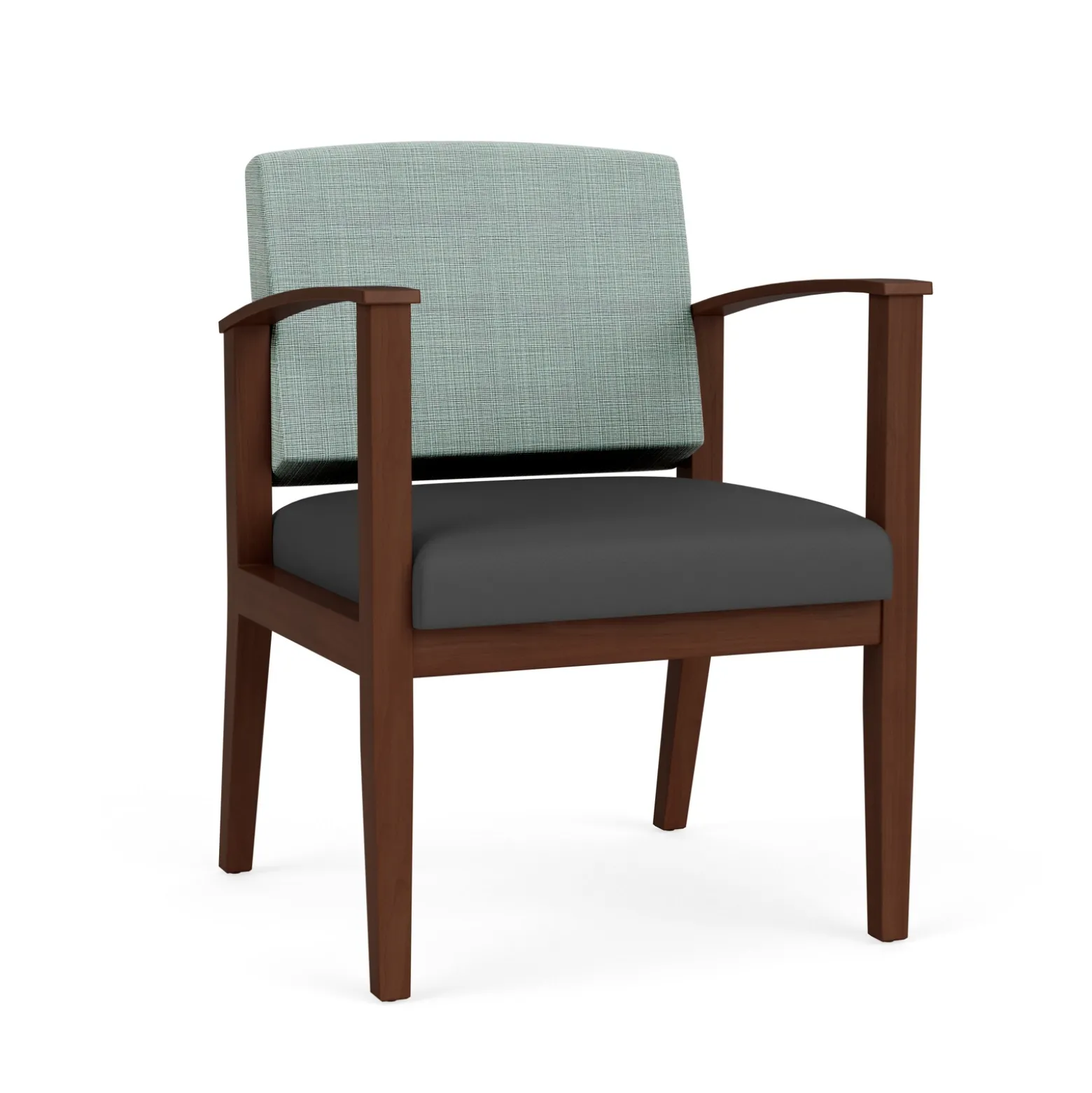 Mason Street Wood Guest Chair in Premium Upholstery