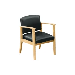 Mason Street Wood Guest Chair in Premium Upholstery