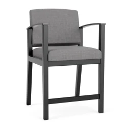 Mason Street Wood Hip Chair in Premium Upholstery