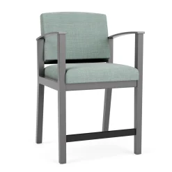 Mason Street Wood Hip Chair in Premium Upholstery