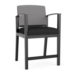 Mason Street Wood Hip Chair in Premium Upholstery