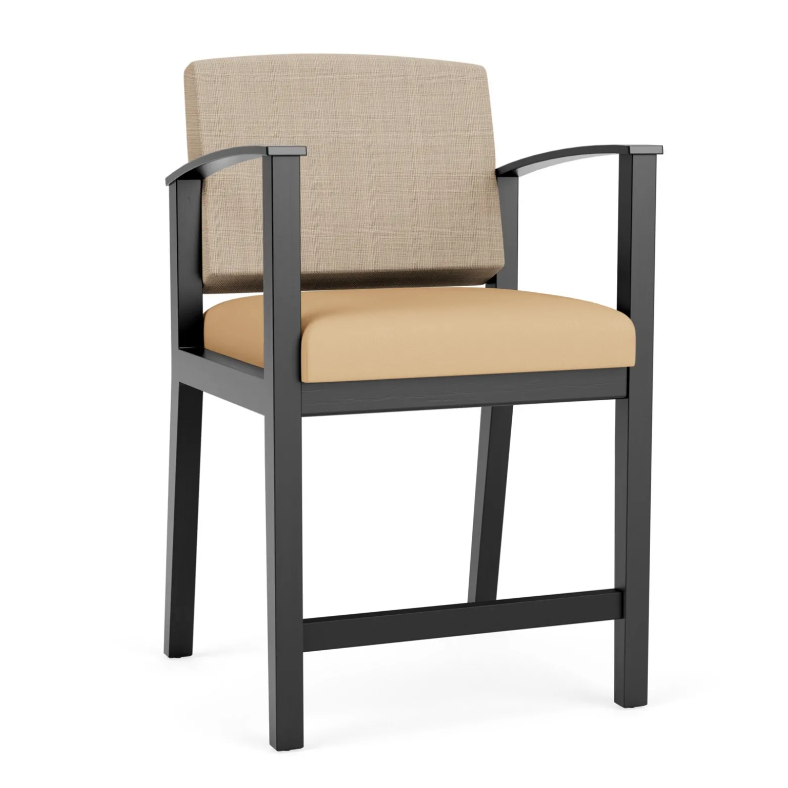 Mason Street Wood Hip Chair in Premium Upholstery