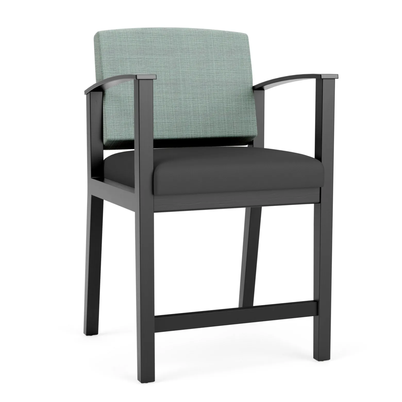 Mason Street Wood Hip Chair in Premium Upholstery