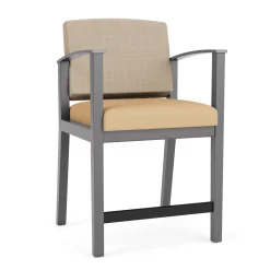Mason Street Wood Hip Chair in Premium Upholstery
