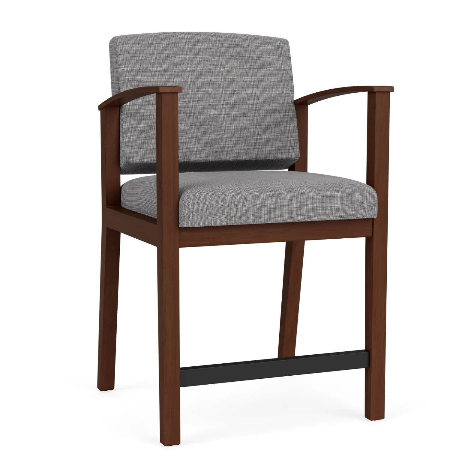 Mason Street Wood Hip Chair in Premium Upholstery
