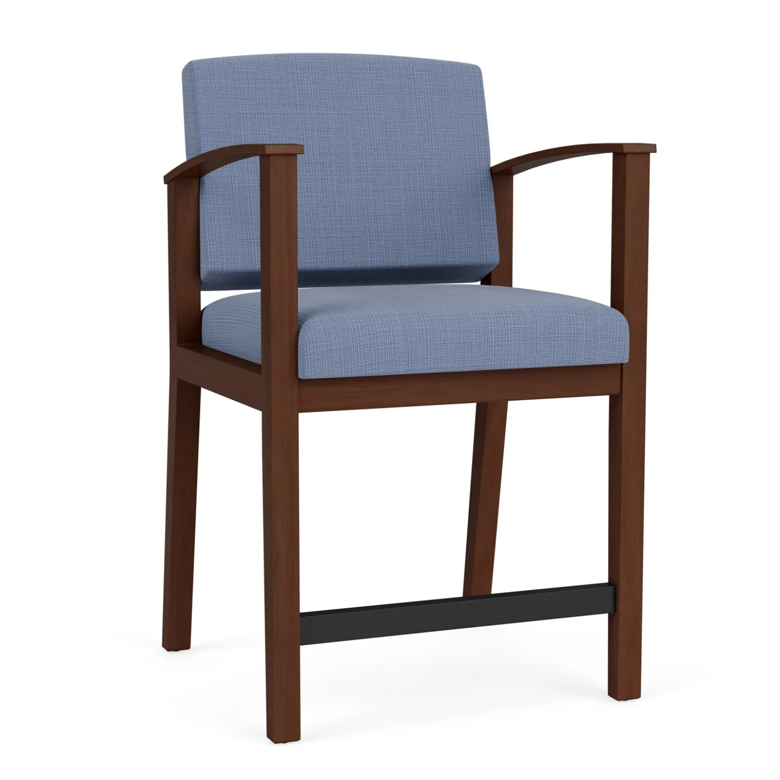 Mason Street Wood Hip Chair in Premium Upholstery