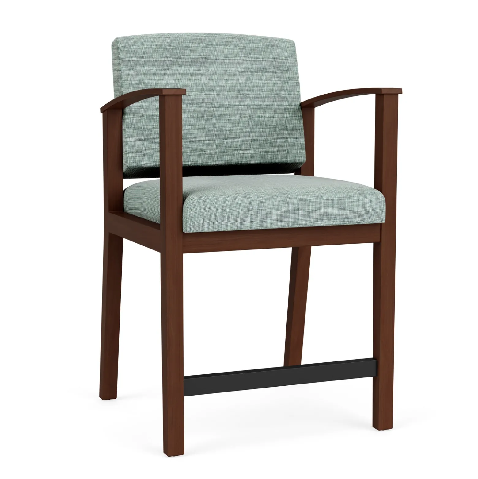Mason Street Wood Hip Chair in Premium Upholstery