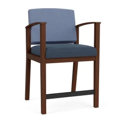 Mason Street Wood Hip Chair in Premium Upholstery