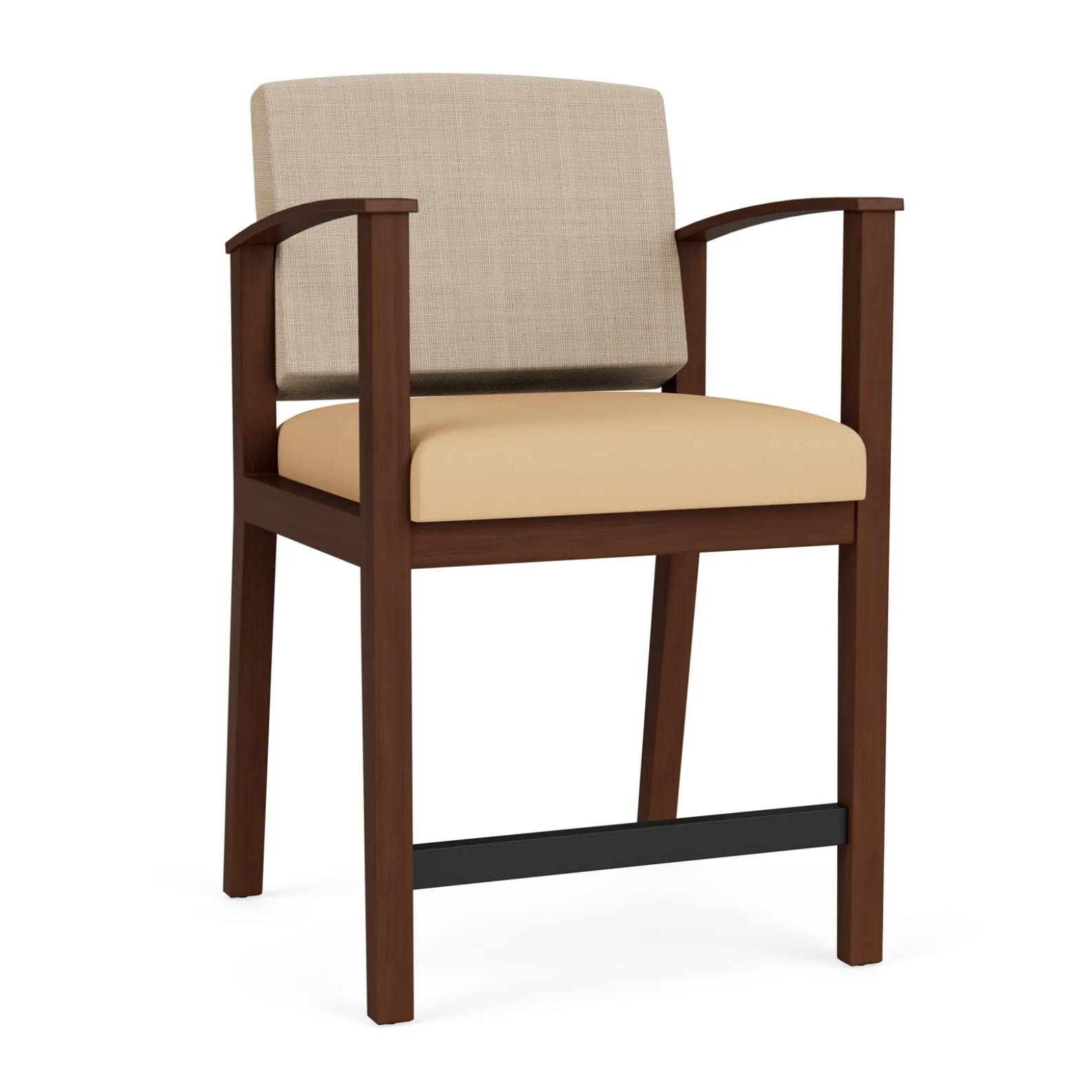 Mason Street Wood Hip Chair in Premium Upholstery