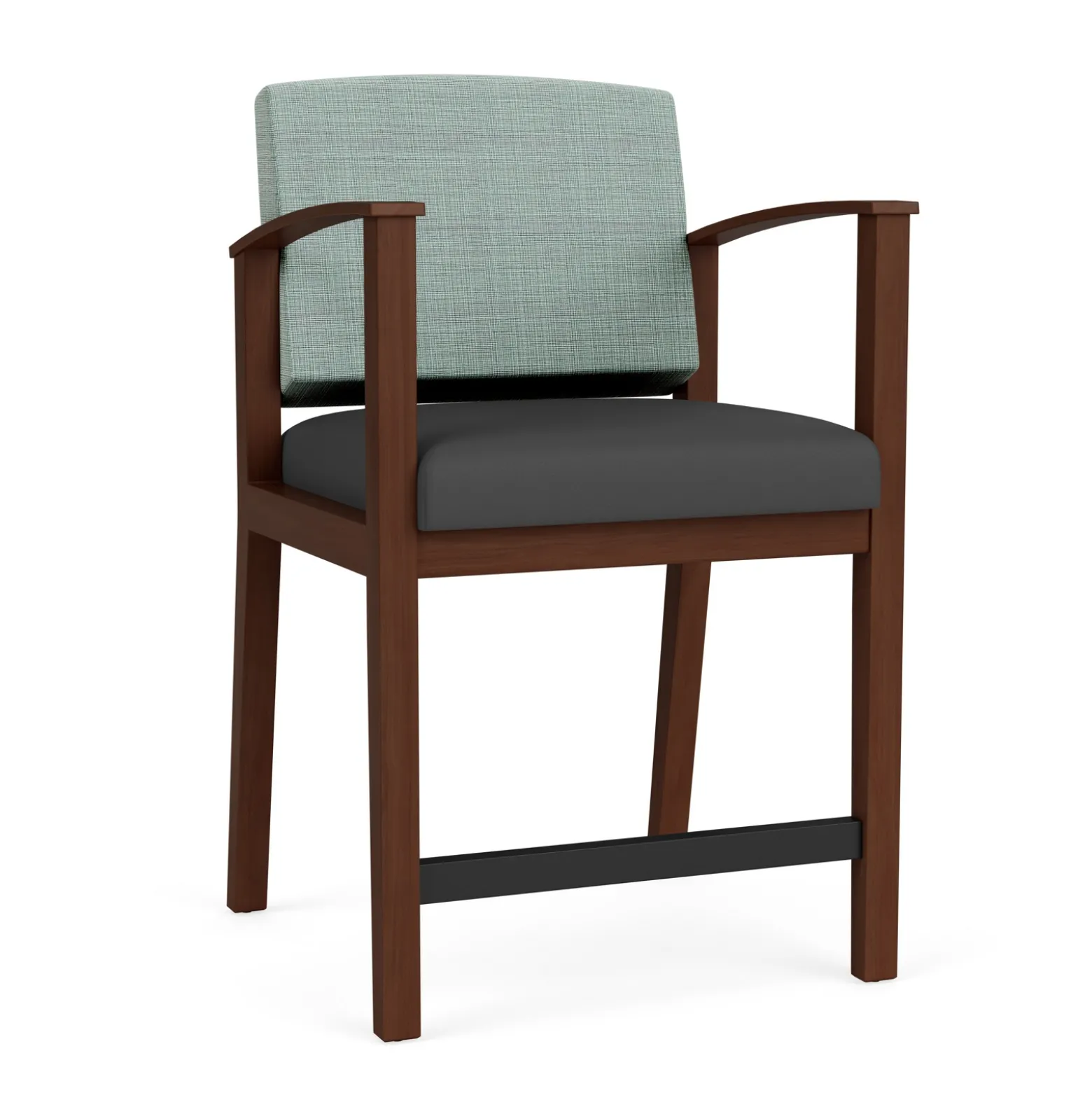 Mason Street Wood Hip Chair in Premium Upholstery