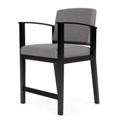Mason Street Wood Hip Chair in Premium Upholstery