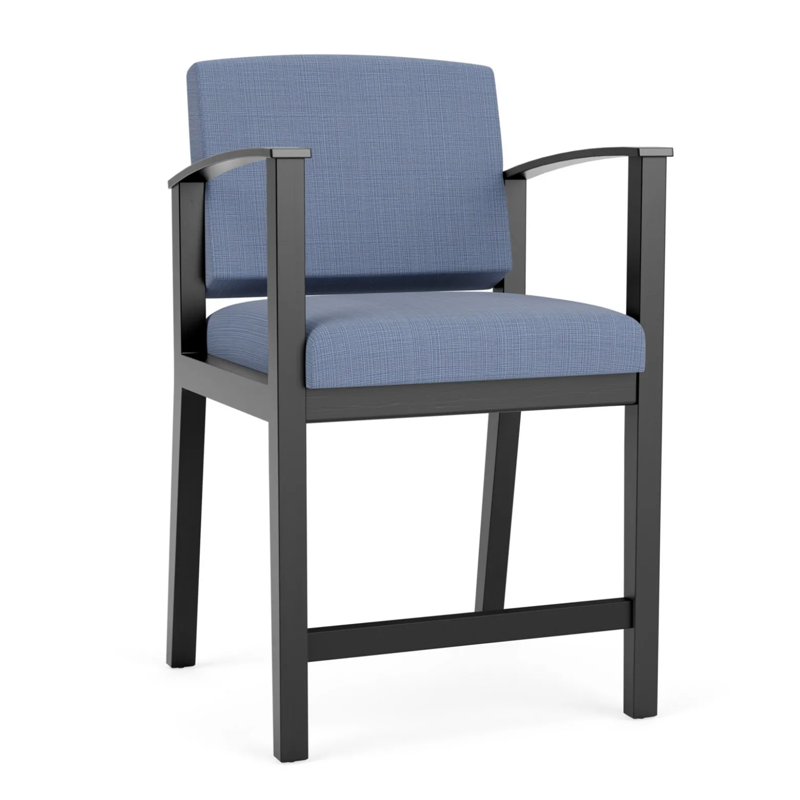 Mason Street Wood Hip Chair in Premium Upholstery