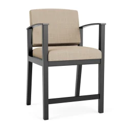 Mason Street Wood Hip Chair in Premium Upholstery