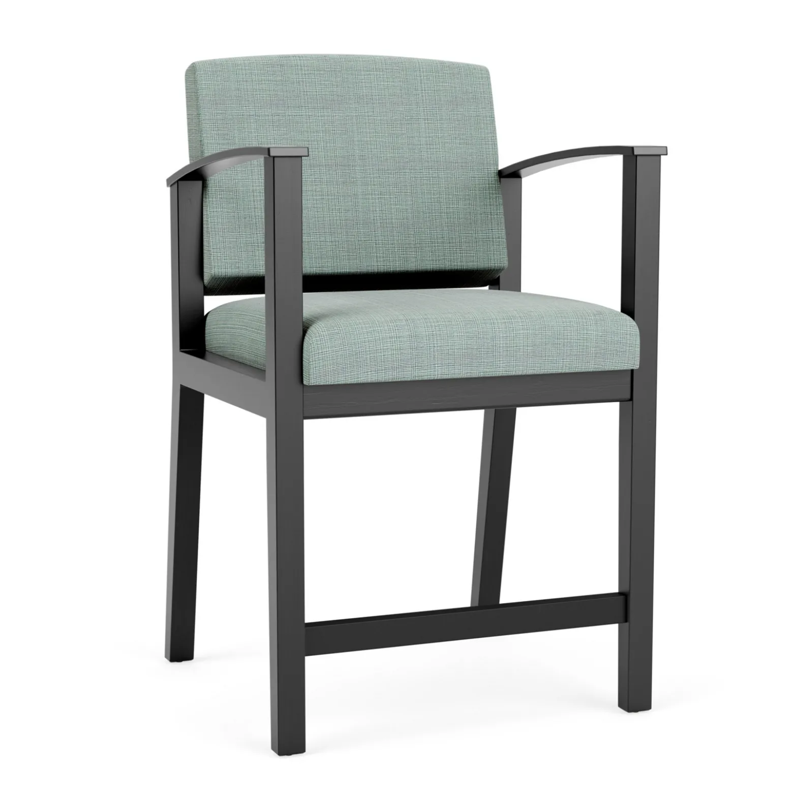 Mason Street Wood Hip Chair in Premium Upholstery