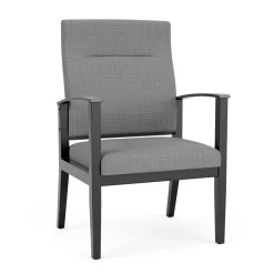 Mason Street Wood Oversize Patient Chair in Premium Upholstery