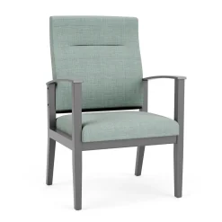 Mason Street Wood Oversize Patient Chair in Premium Upholstery