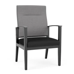 Mason Street Wood Oversize Patient Chair in Premium Upholstery