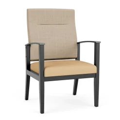 Mason Street Wood Oversize Patient Chair in Premium Upholstery