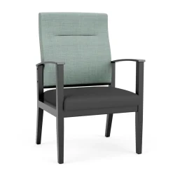 Mason Street Wood Oversize Patient Chair in Premium Upholstery