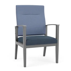 Mason Street Wood Oversize Patient Chair in Premium Upholstery