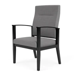 Mason Street Wood Oversize Patient Chair in Premium Upholstery