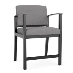 Mason Street Wood Oversize Hip Chair in Premium Upholstery