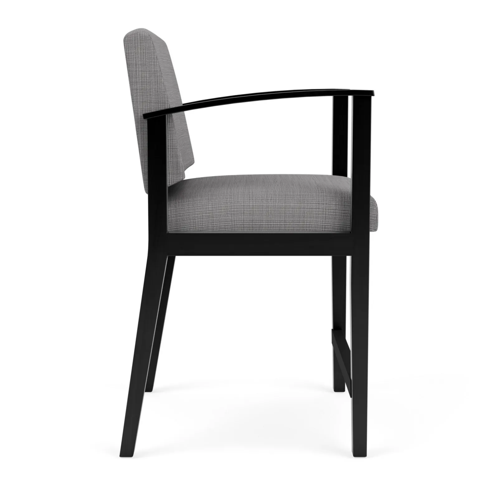 Mason Street Wood Oversize Hip Chair in Premium Upholstery
