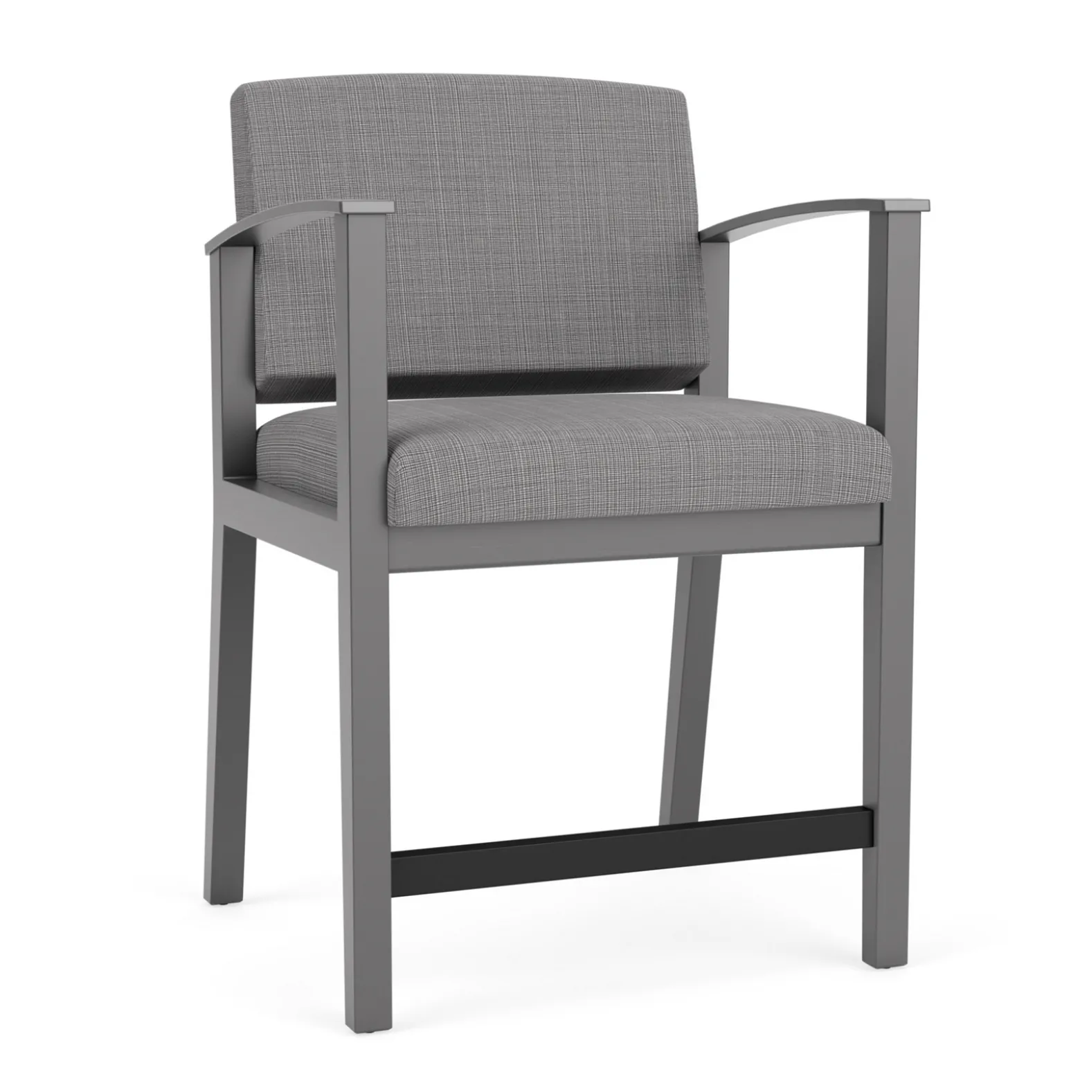 Mason Street Wood Oversize Hip Chair in Premium Upholstery