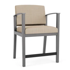 Mason Street Wood Oversize Hip Chair in Premium Upholstery