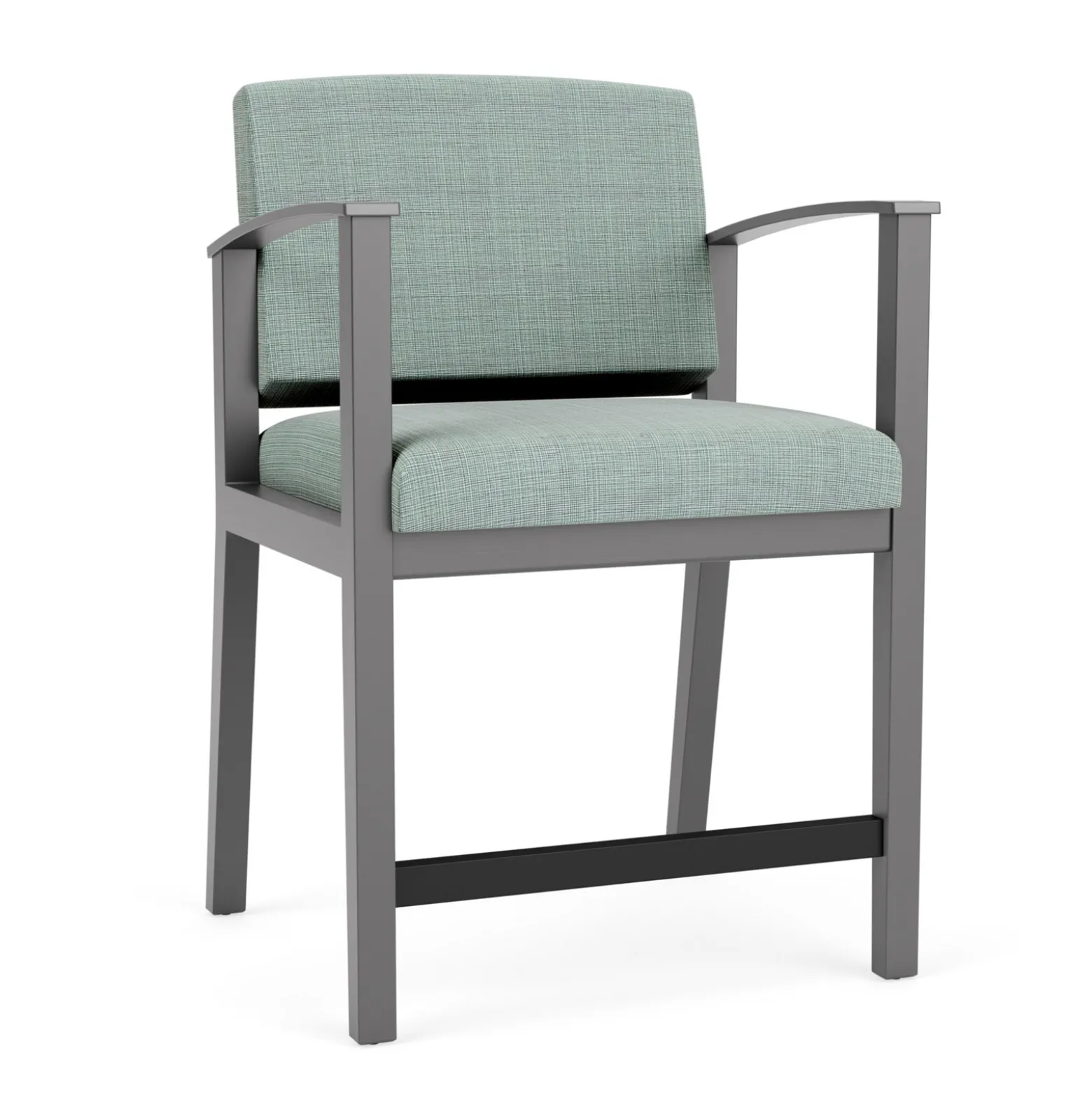 Mason Street Wood Oversize Hip Chair in Premium Upholstery