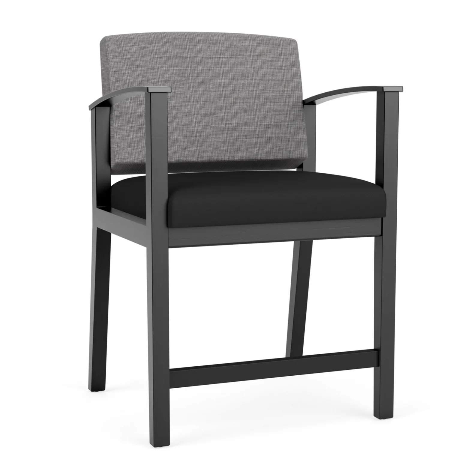 Mason Street Wood Oversize Hip Chair in Premium Upholstery