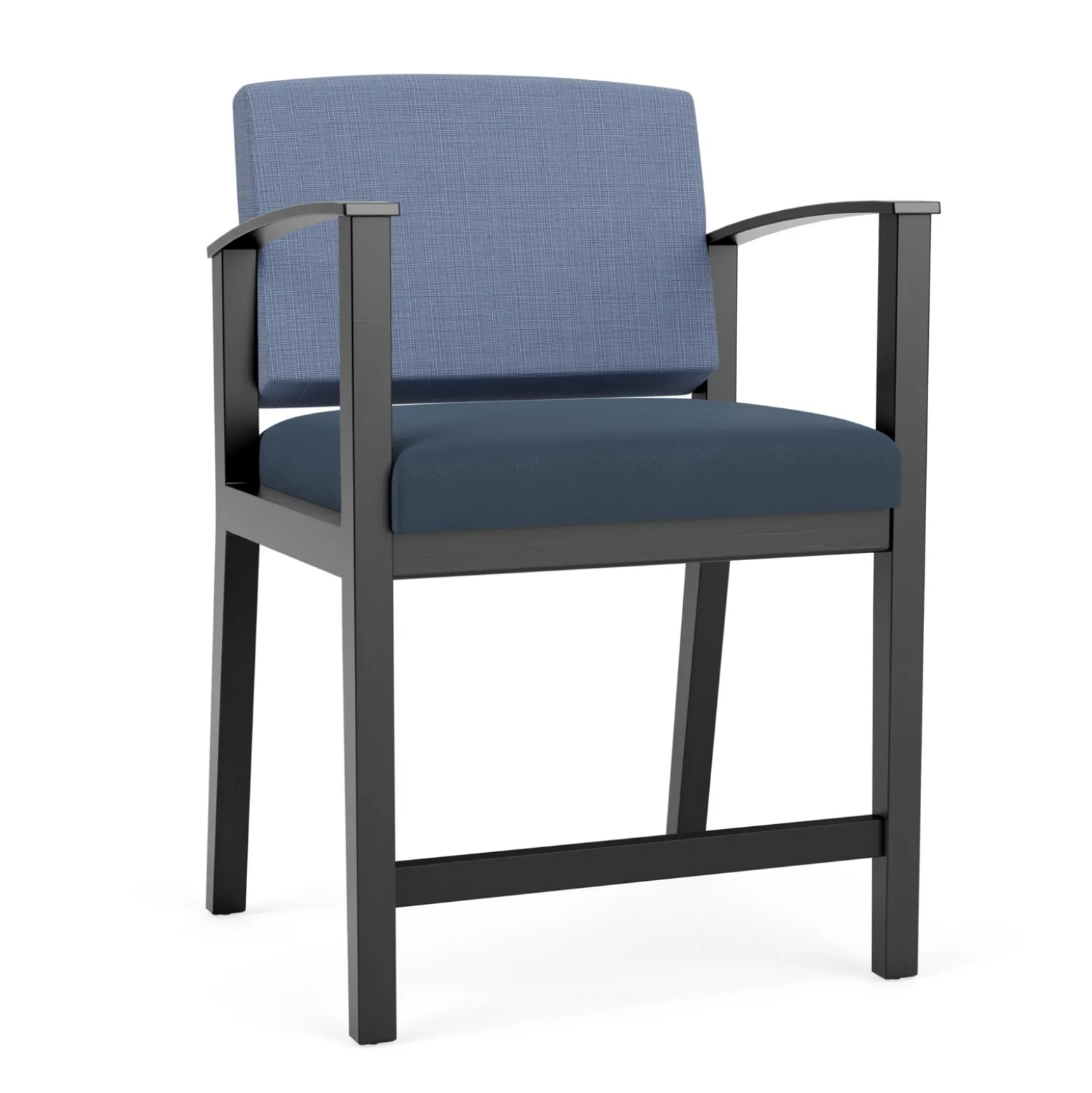 Mason Street Wood Oversize Hip Chair in Premium Upholstery