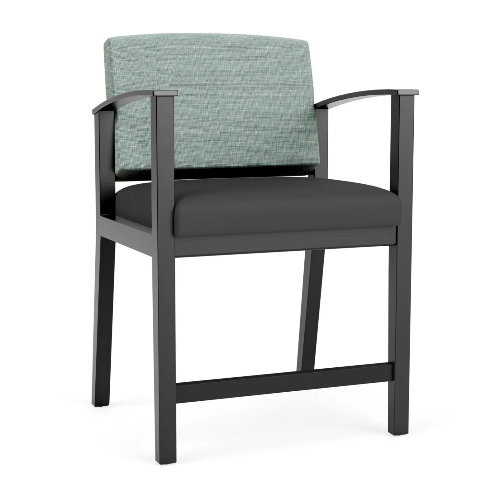 Mason Street Wood Oversize Hip Chair in Premium Upholstery